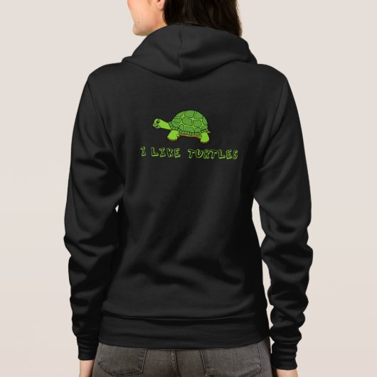 Ik hou van schildpadden hoodie (Achterkant)
