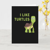 Ik hou van schildpadden kaart (Gele Bloem)