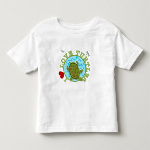 Ik hou van schildpadden kinder shirts