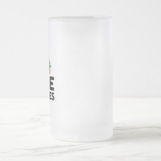 Ik hou van schildpadden matglas bierpul (Center)