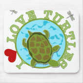 Ik hou van schildpadden muismat (Voorkant)