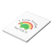 Ik hou van schildpadden. notitieblok (Linkerzijde)