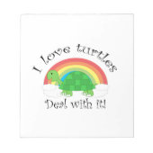 Ik hou van schildpadden. notitieblok (Voorkant)