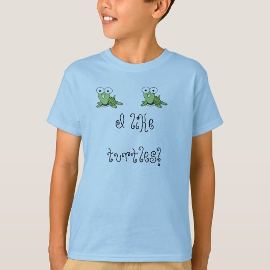 Ik hou van schildpadden shirt (Voorkant)