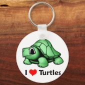 Ik hou van schildpadden sleutelhanger (Voorkant)