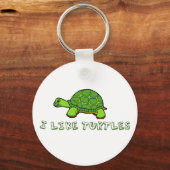 Ik hou van schildpadden sleutelhanger (Achterkant)
