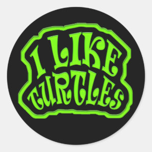 Ik hou van schildpadden Stickers