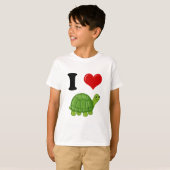 Ik hou van schildpadden t-shirt (Voorkant volledig)