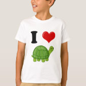 Ik hou van schildpadden t-shirt (Voorkant)