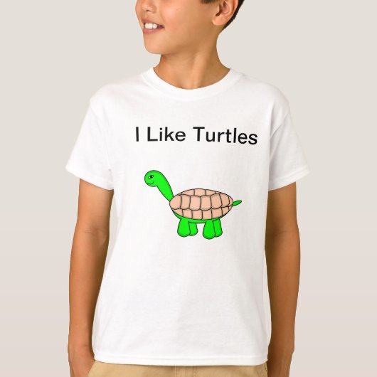 Ik hou van schildpadden t-shirt (Voorkant)