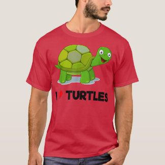 Ik hou van schildpadden T-shirt