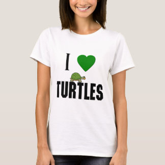 Ik hou van schildpadden t-shirt