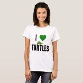 Ik hou van schildpadden t-shirt (Voorkant volledig)