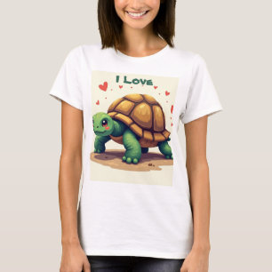 Ik hou van schildpadden t-shirt