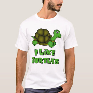 Ik hou van schildpadden t-shirt