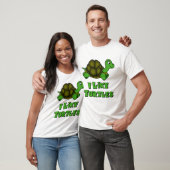 Ik hou van schildpadden t-shirt (Unisex)