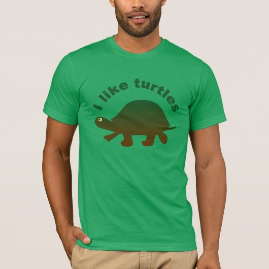Ik hou van schildpadden t-shirt (Voorkant)