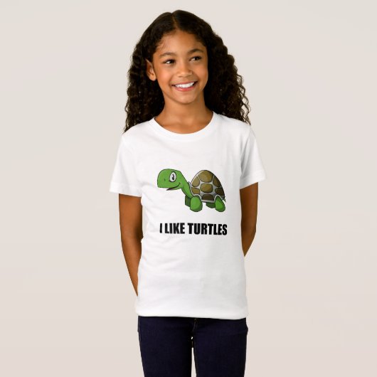 Ik hou van schildpadden t-shirt (Voorkant volledig)