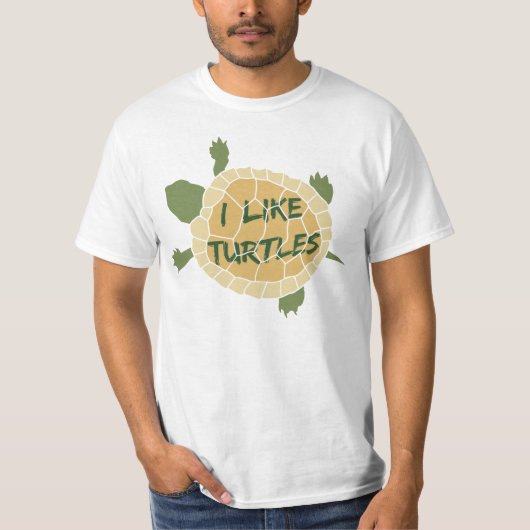 Ik hou van schildpadden t-shirt (Voorkant)