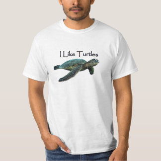 Ik hou van schildpadden t-shirt