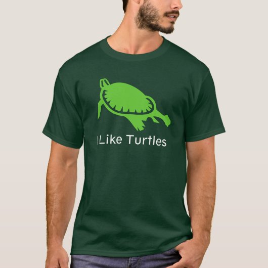 Ik hou van schildpadden t-shirt (Voorkant)