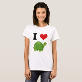 Ik hou van schildpadden t-shirt (Voorkant volledig)