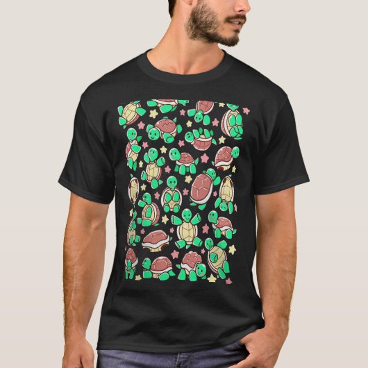 Ik hou van schildpadden t-shirt (Voorkant)