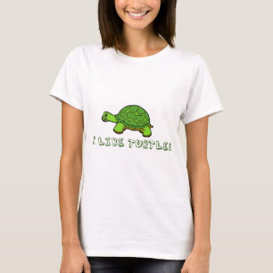 Ik hou van schildpadden t-shirt