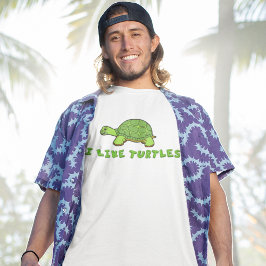 Ik hou van schildpadden t-shirt