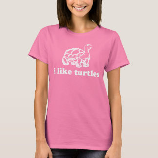 Ik hou van schildpadden t-shirt