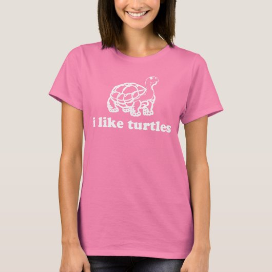 Ik hou van schildpadden t-shirt (Voorkant)
