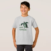 Ik hou van schildpadden t-shirt (Voorkant volledig)