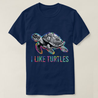 Ik hou van schildpadden t-shirt
