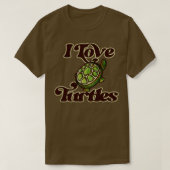 Ik hou van schildpadden t-shirt (Design voorkant)