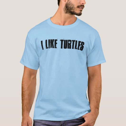 Ik hou van schildpadden t-shirt (Voorkant)