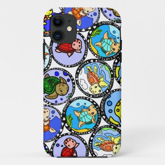 Ik hou van schildpadden telefoonhoesje Case-Mate iPhone case (Achterkant)