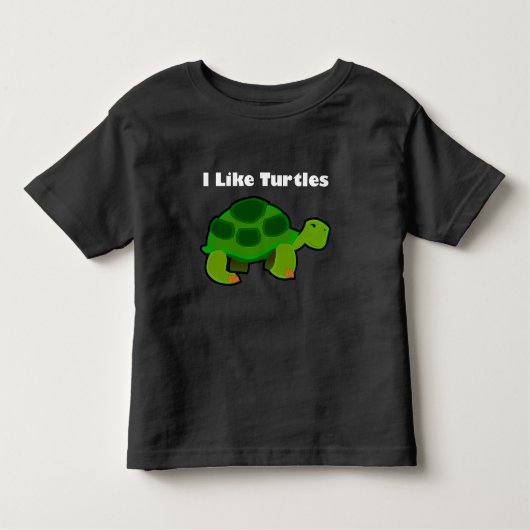 Ik hou van schildpadden - Toddler Fine Jersey T-Sh Kinder Shirts (Voorkant)
