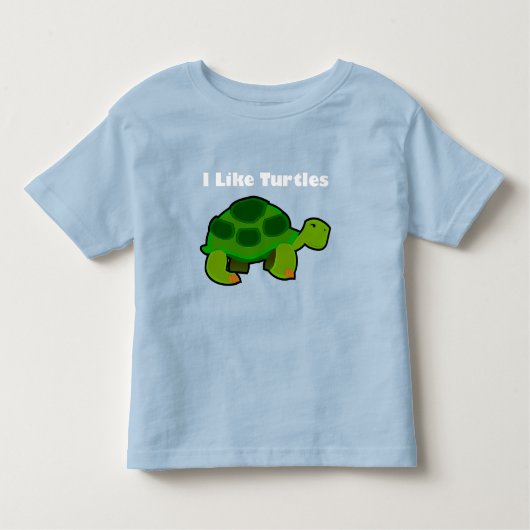 Ik hou van schildpadden - Toddler Fine Jersey T-Sh Kinder Shirts (Voorkant)