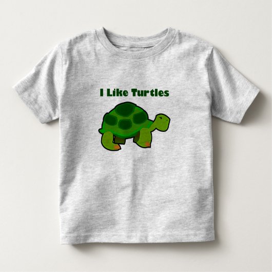 Ik hou van schildpadden - Toddler Fine Jersey T-Sh Kinder Shirts (Voorkant)