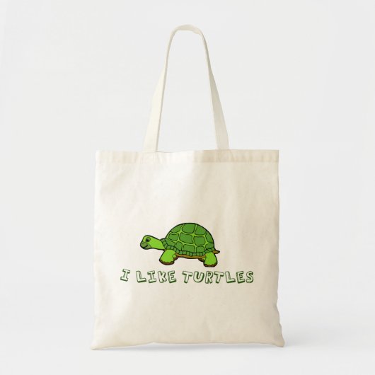Ik hou van schildpadden tote bag (Voorkant)