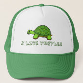 Ik hou van schildpadden trucker pet (Voorkant)