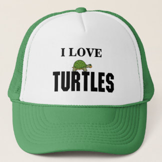 Ik hou van schildpadden trucker pet