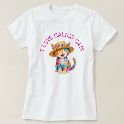 Ik hou van schildpadkatten t-shirt (Design voorkant)