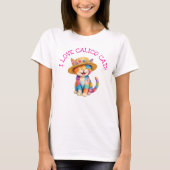 Ik hou van schildpadkatten t-shirt (Voorkant)