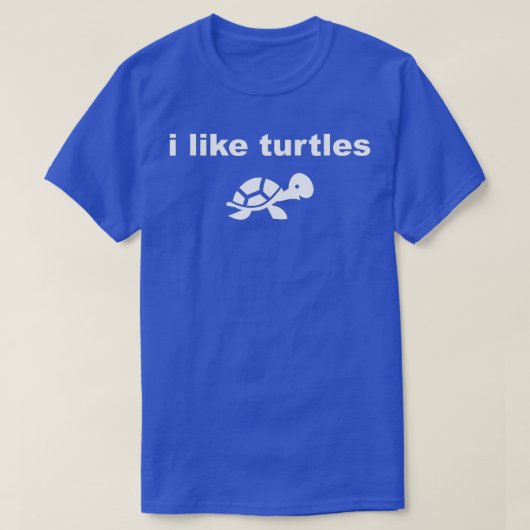 Ik hou van schildpadschildpad t-shirt (Design voorkant)