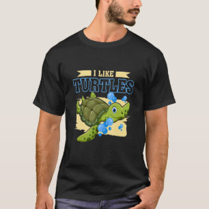 Ik hou van schildpadschildpad van de dierentuin va t-shirt