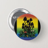 Ik hou van schimmels. ronde button 5,7 cm (Voorkant /achterkant)