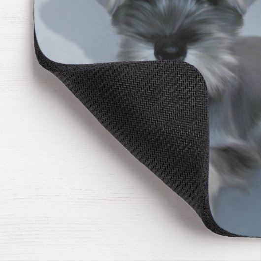 Ik hou van Schnauzer Mousepad Muismat (Hoek)