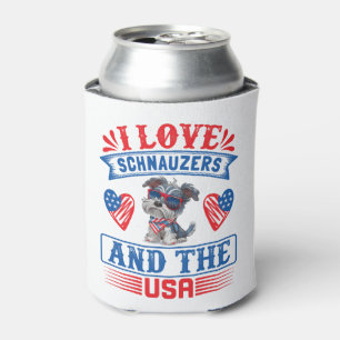 Ik hou van Schnauzers en de Verenigde Staten Blikjeskoeler