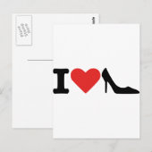 Ik hou van schoenen briefkaart (Voorkant / Achterkant)